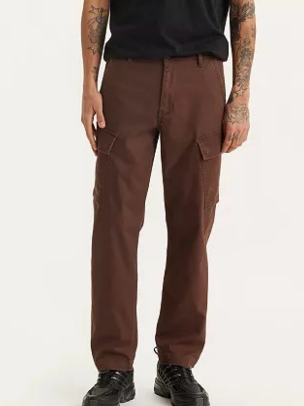 NWT Levi's Brown XX Cargo Taper Pants 36x32